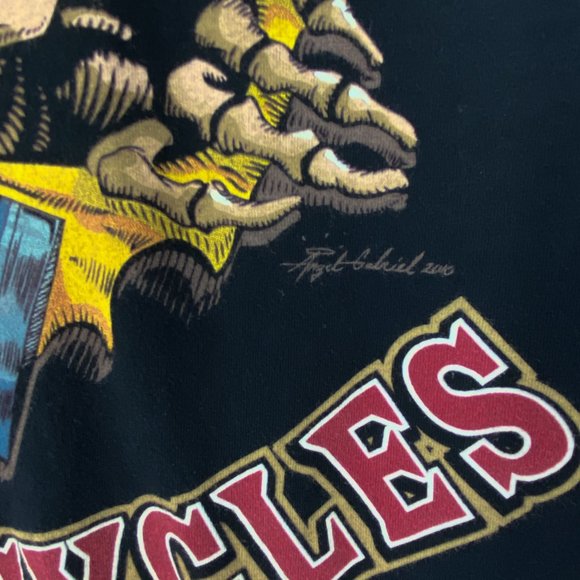 CALIFORNIA SPITFIRE MOTORCYCLES Skull Graphic Black Short Sleeve Tee Size L - Picture 9 of 16